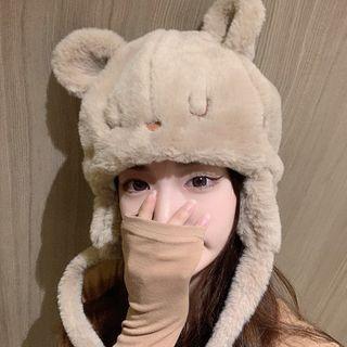 Cartoon Bear Fluffy Hat