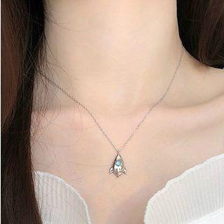 925 Sterling Silver Rocket Earring 1 Pair - Rocket Necklace - One Size