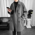 Long Sleeve Woolen Plain Coat