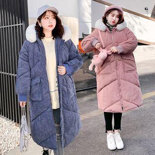 Padded Zip-up Long Parka