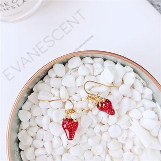 Strawberry Dangle Earring 1 Pair - As Shown In Figure - One Size