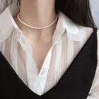 Faux Pearl Necklace 14k Gold - As Shown In Figure - One Size