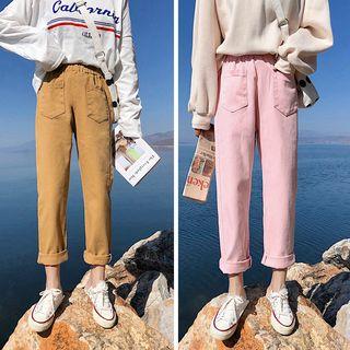 Pocket Detail Straight-cut Jeans