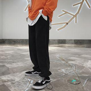 Drawstring-hem Corduroy Jogger Pants