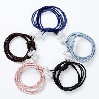 Faux Pearl Hair Tie Set