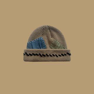 Patch Knit Beanie