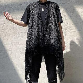 Woven Long Vest