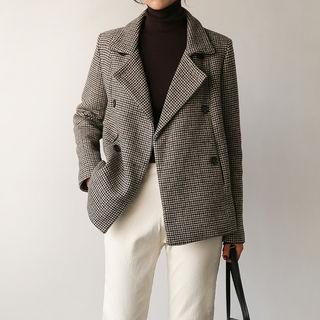 Double-breasted Jacket In 2 Designs