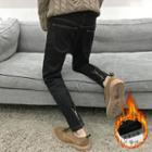 Zip Tapered Jeans
