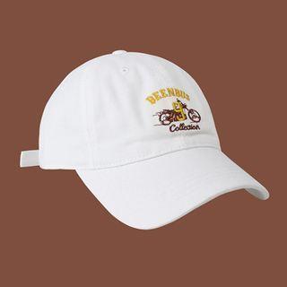 Embroidered Bike Baseball Cap