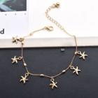 Alloy Starfish Anklet