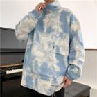 Tie-dyed Half-zip Windbreaker