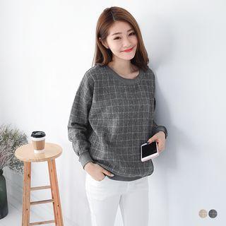 Pocketed Grid Pullover