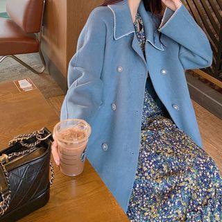 Loose-fit Coat / Floral A-line Dress