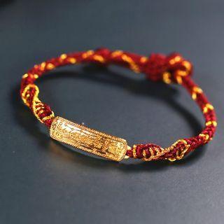 Bar Alloy String Bracelet