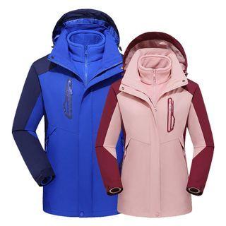 Set: Hooded Zip Jacket + Zip Jacket (various Designs)