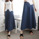Fray-hem Flare Wide-leg Jeans