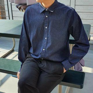 Plus Size Denim Shirt