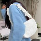 Ruffled Cotton Shoulder Bag
