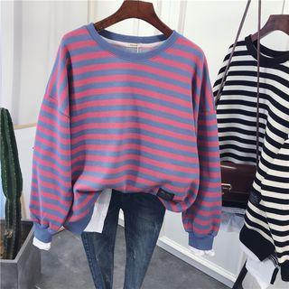 Striped Paneled Pullover