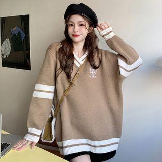 Panel Collared Sweater