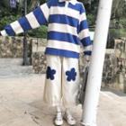 Striped Pullover / Harem Pants / Set