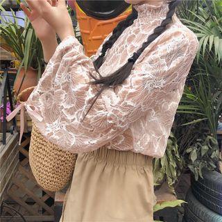 Lace Mock Neck Blouse / Bandeau Top