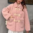 Round-neck Toggle Long-sleeve Cardigan Jacket