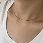 Stainless Steel Choker Gold - One Size