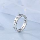 925 Sterling Silver Star Ring J108 - Silver - One Size