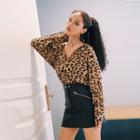 Loose-fit Leopard-print Shirt Leopard - One Size