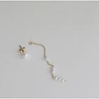 Faux-pearl Chain Drop Earrings Gold - One Size