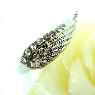 Angle-wing Ring Silver - One Size