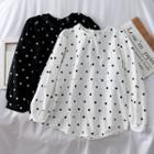 Loose-fit Dotted Blouse