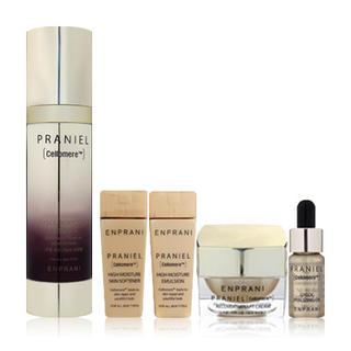 Enprani - Praniel Set: Gyeol Boosting Essence 80ml + Moisture Skin Softener + Moisture Emulsion + Recover Therapy Cream + Vitalizing Oil