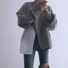Asymmetric Sweatshirt Gray - One Size