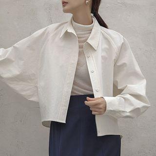 Dip-back Batwing-sleeve Shirt