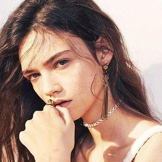 Single Metal Tasseled Earring