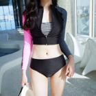 Zip-front Tankini