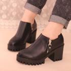 Zipped Heel Ankle Boots