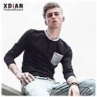 Long Sleeve Contrast Pocket T-shirt