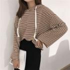 Striped Hooded T-shirt