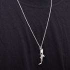 Alloy Shark Pendant Necklace As Shown In Figure - One Size