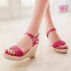 Ankle Strap Wedge Shoes