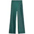 Band-waist Plain Wide Leg Pants