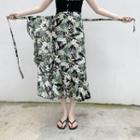 Printed Midi Wrap Skirt (various Designs)