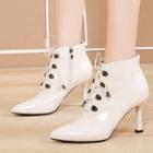 Pointy-toe Lace-up Stiletto Heel Ankle Boots