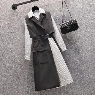 Asymmetrical Vest / Shirt Dress / Set