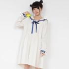 Long-sleeve Sailor Collar Dress