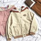 Color-block Sailor Collar Jacket